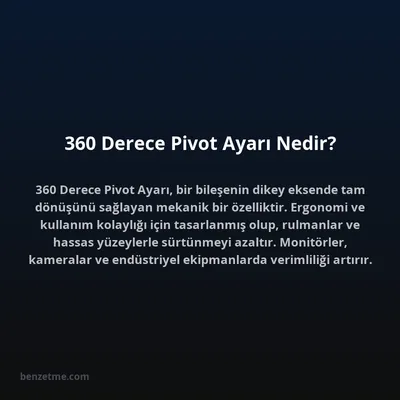 360 Derece Pivot Ayarı Nedir?