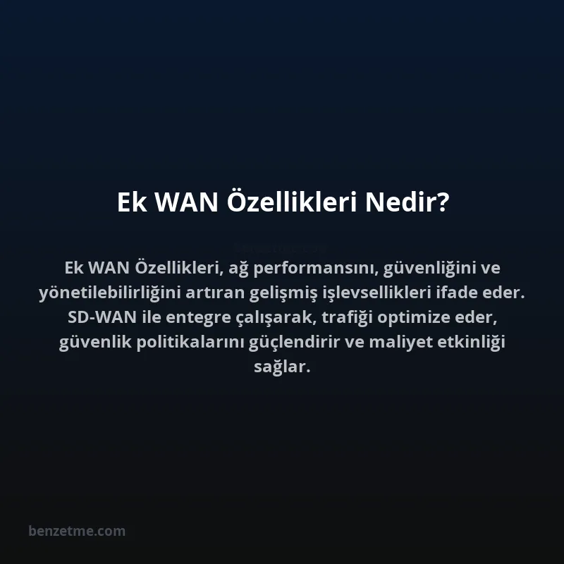 Ek WAN Özellikleri Nedir?