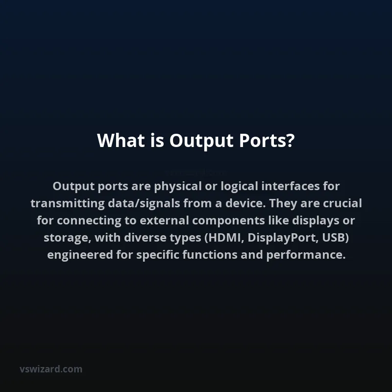 What is Output Ports?