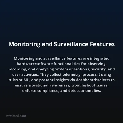 Monitoring and Surveillance Features