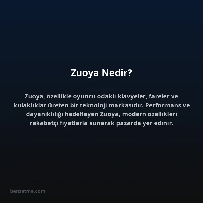 Zuoya Nedir?