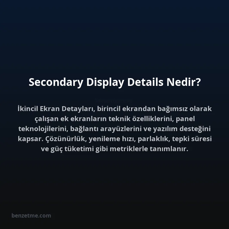 Secondary Display Details Nedir?