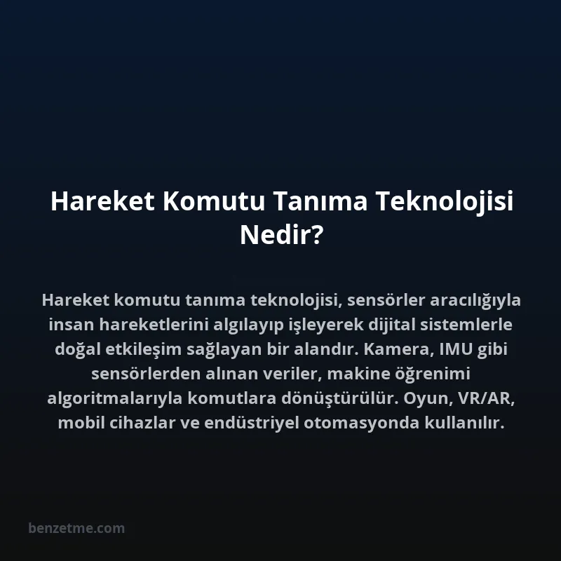 Hareket Komutu Tanıma Teknolojisi Nedir?