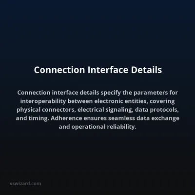 Connection Interface Details