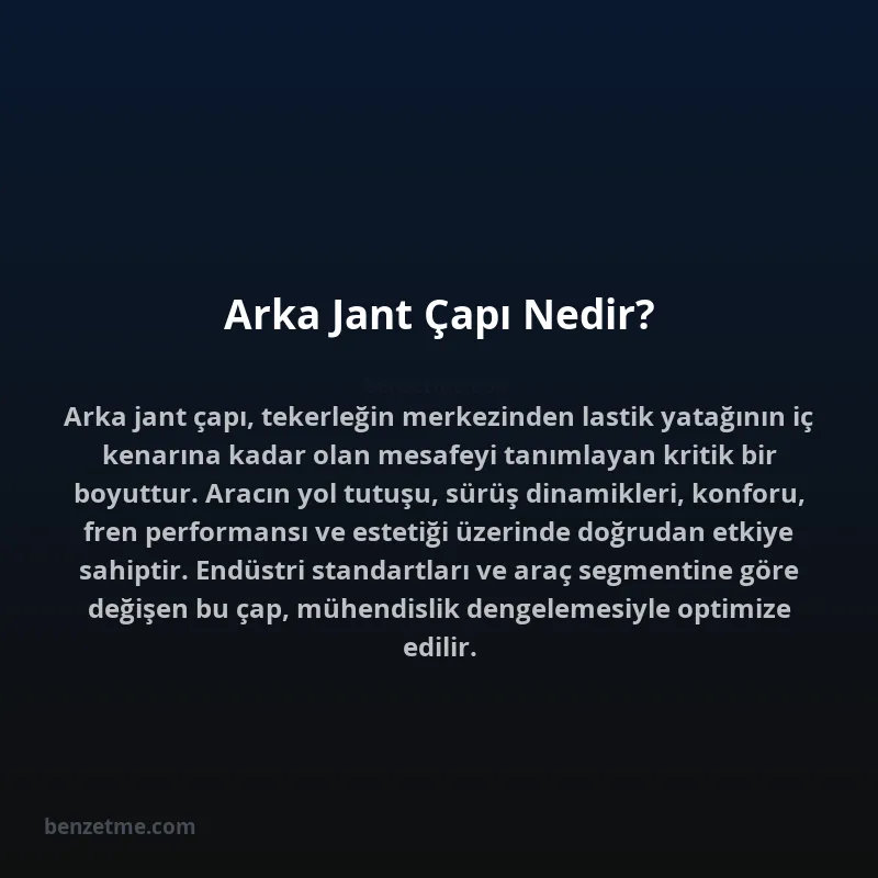 Arka Jant Çapı Nedir?