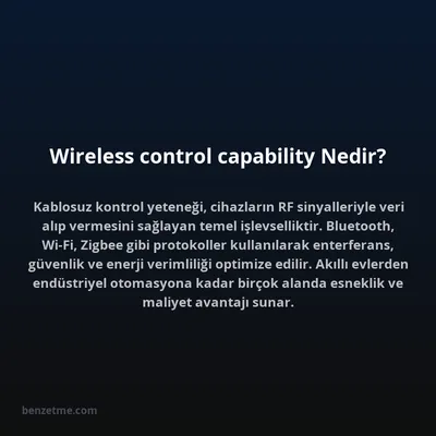 Wireless control capability Nedir?