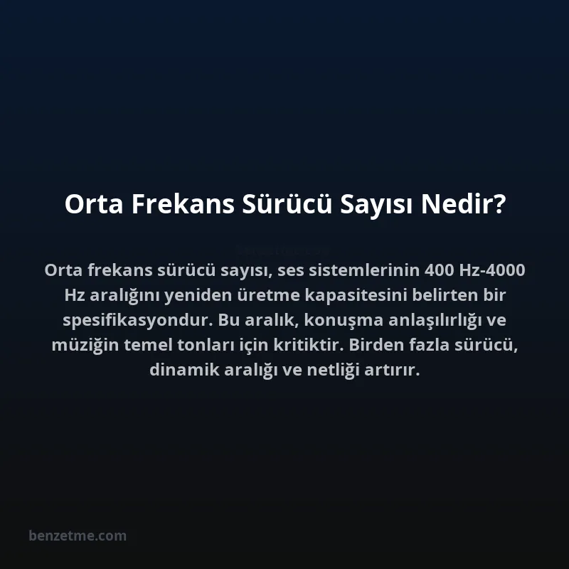 Orta Frekans Sürücü Sayısı Nedir?