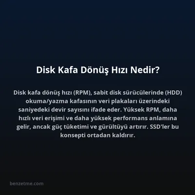 Disk Kafa Dönüş Hızı Nedir?