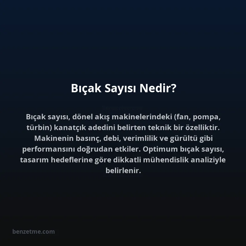 Bıçak Sayısı Nedir?