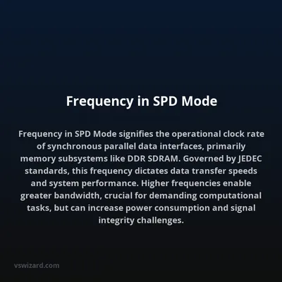Frequency in SPD Mode
