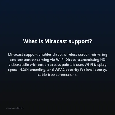 What is Miracast support?