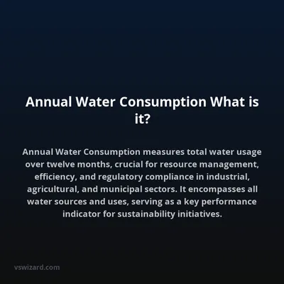 Annual Water Consumption What is it?