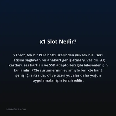 x1 Slot Nedir?