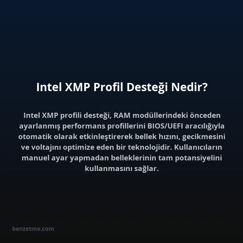 Intel XMP Profil Desteği Nedir?