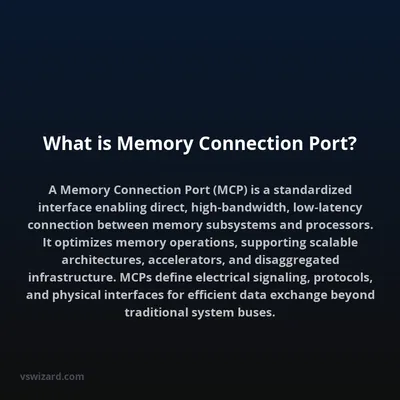 What is Memory Connection Port?