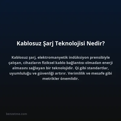 Kablosuz Şarj Teknolojisi Nedir?