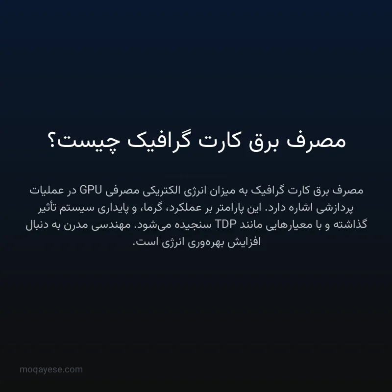 مصرف برق کارت گرافیک چیست؟