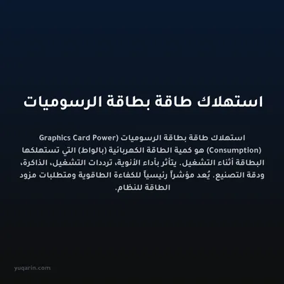 استهلاك طاقة بطاقة الرسوميات
