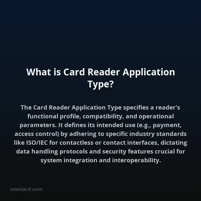 What is Card Reader Application Type?