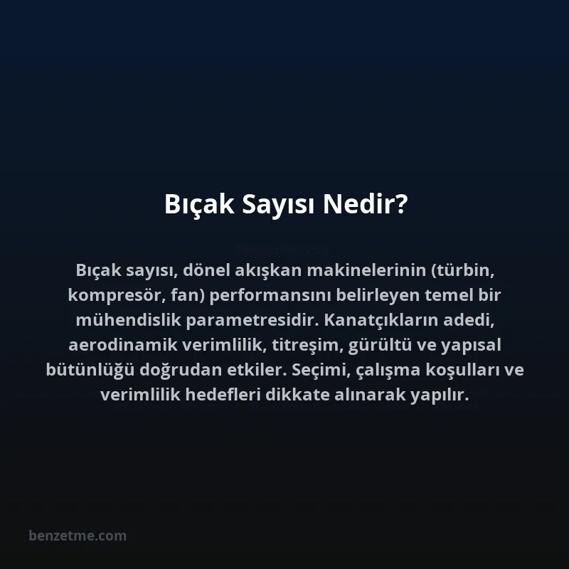 Bıçak Sayısı Nedir?