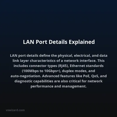 LAN Port Details Explained