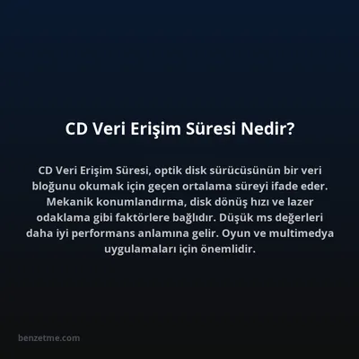 CD Veri Erişim Süresi Nedir?