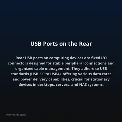 USB Ports on the Rear
