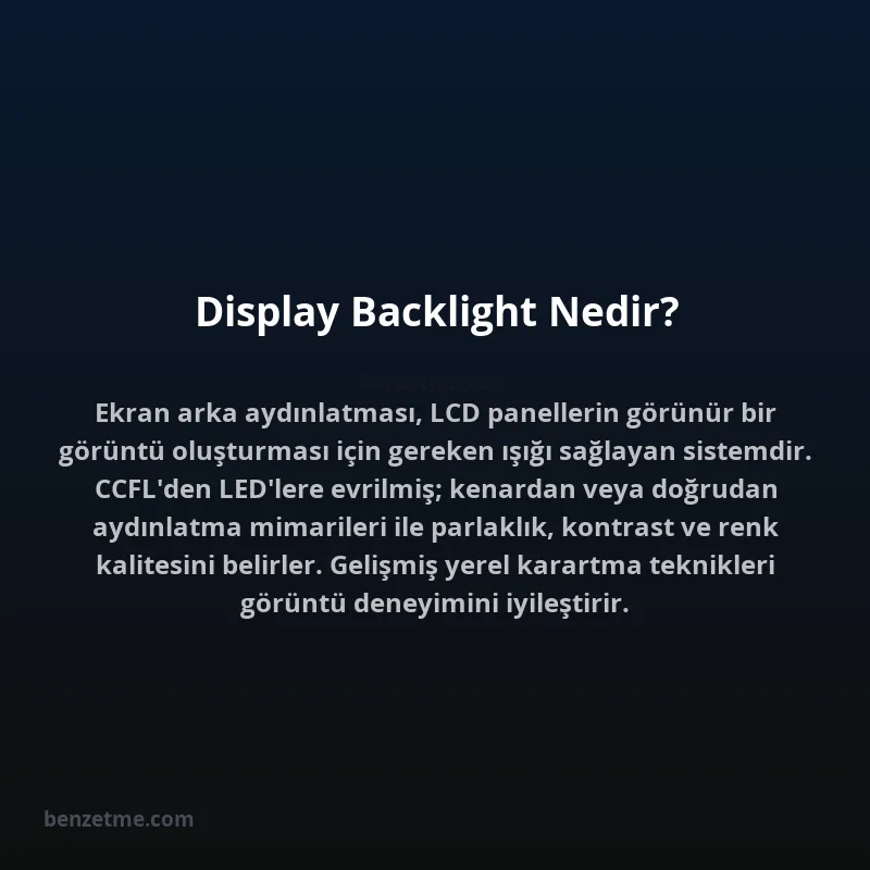 Display Backlight Nedir?