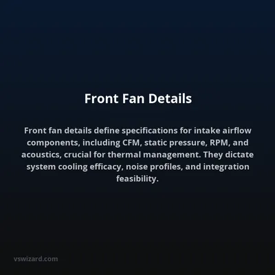 Front Fan Details