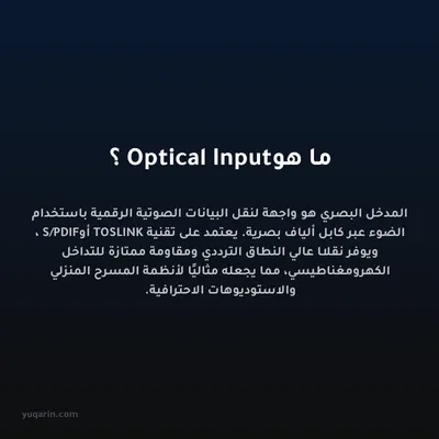 ما هو Optical Input؟