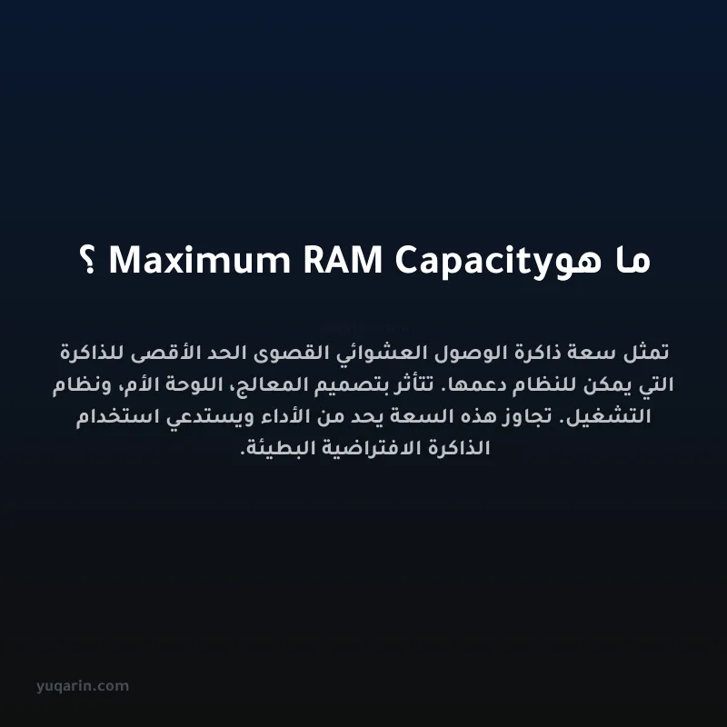 ما هو Maximum RAM Capacity؟
