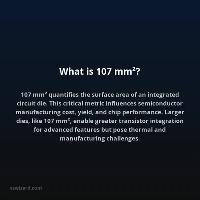 What is 107 mm²?