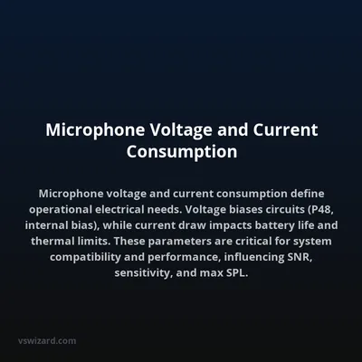 Microphone Voltage and Current Consumption