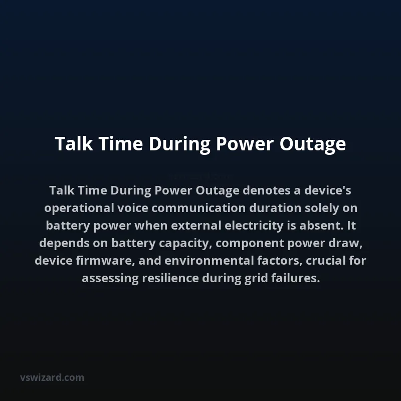 Talk Time During Power Outage