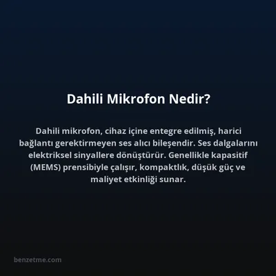 Dahili Mikrofon Nedir?