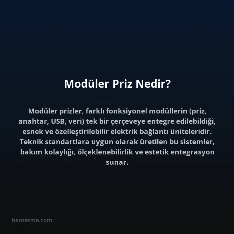 Modüler Priz Nedir?