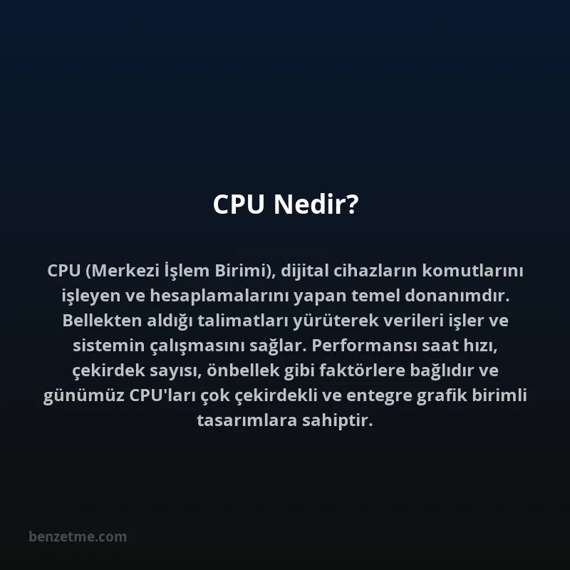 CPU Nedir?
