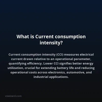 What is Current consumption intensity?