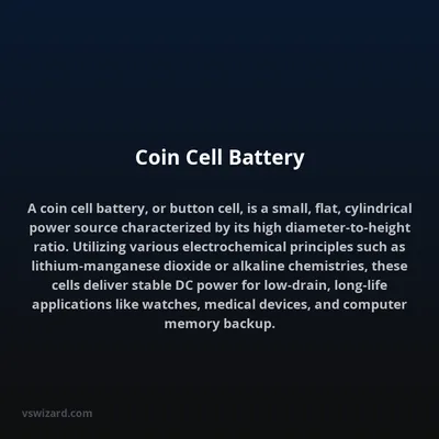 Coin Cell Battery