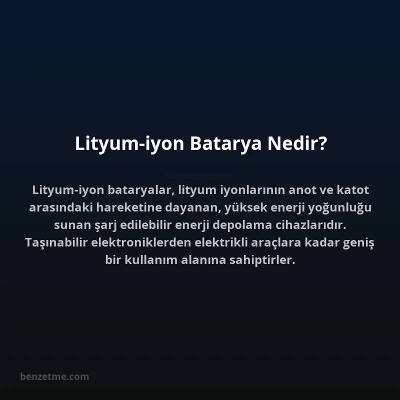 Lityum-iyon Batarya Nedir?