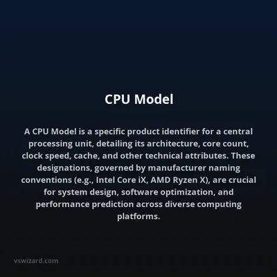 CPU Model