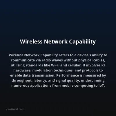 Wireless Network Capability
