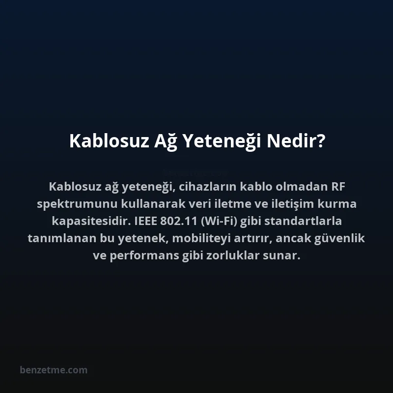 Kablosuz Ağ Yeteneği Nedir?