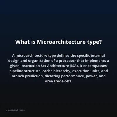 What is Microarchitecture type?