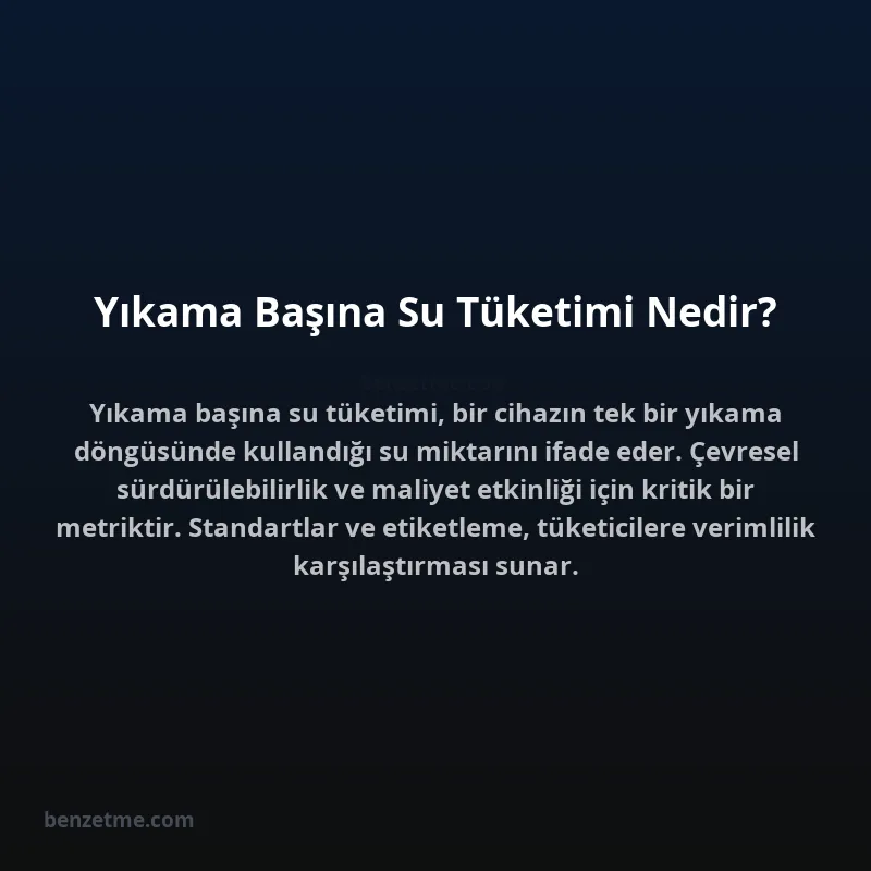 Yıkama Başına Su Tüketimi Nedir?
