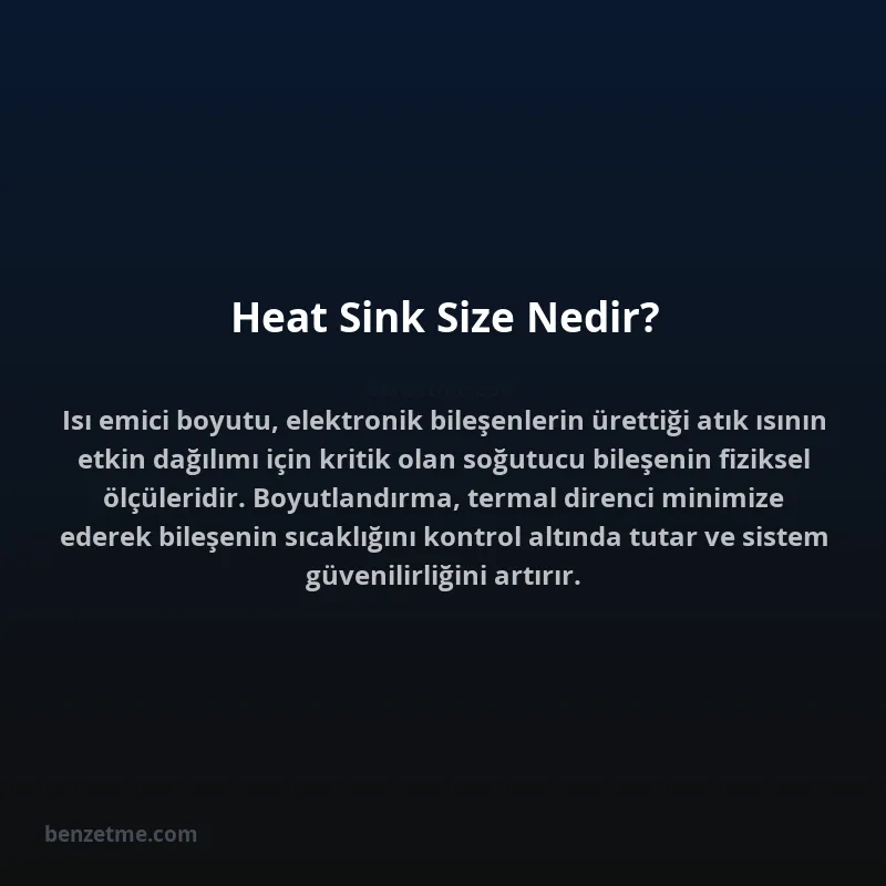 Heat Sink Size Nedir?