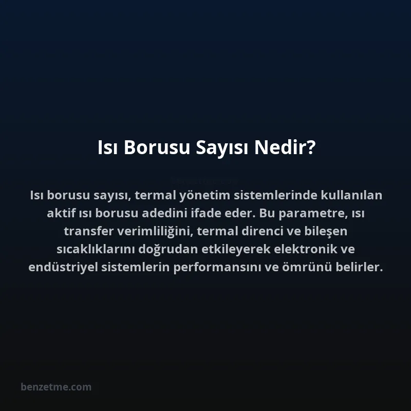Isı Borusu Sayısı Nedir?
