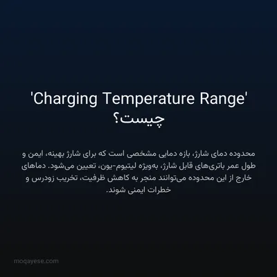 'Charging Temperature Range' چیست؟