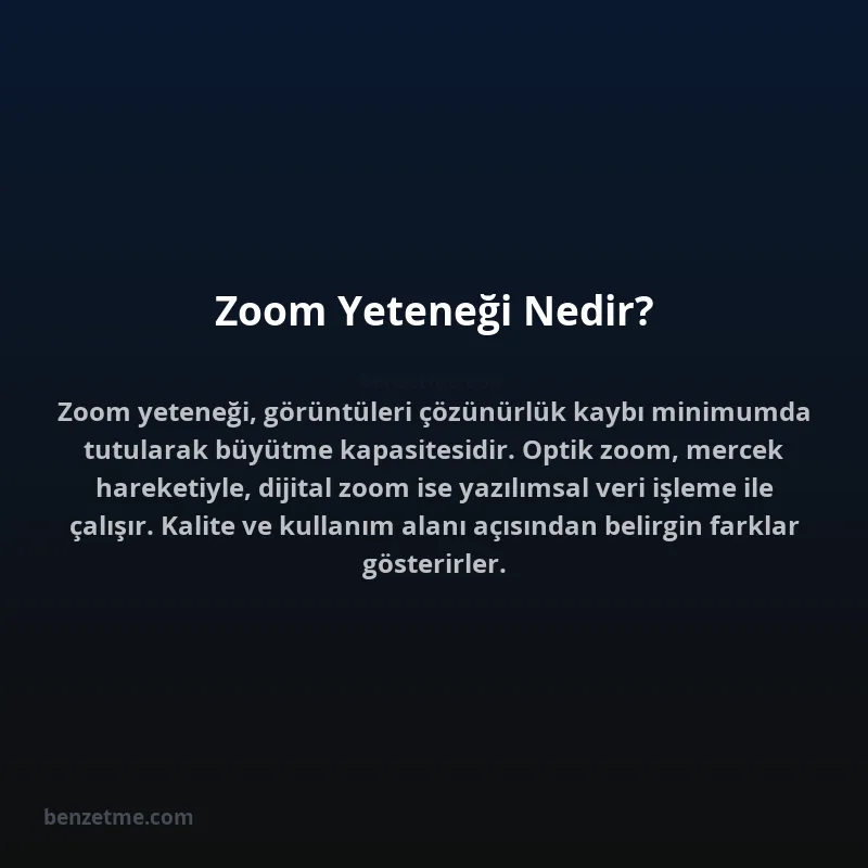 Zoom Yeteneği Nedir?