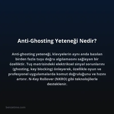 Anti-Ghosting Yeteneği Nedir?